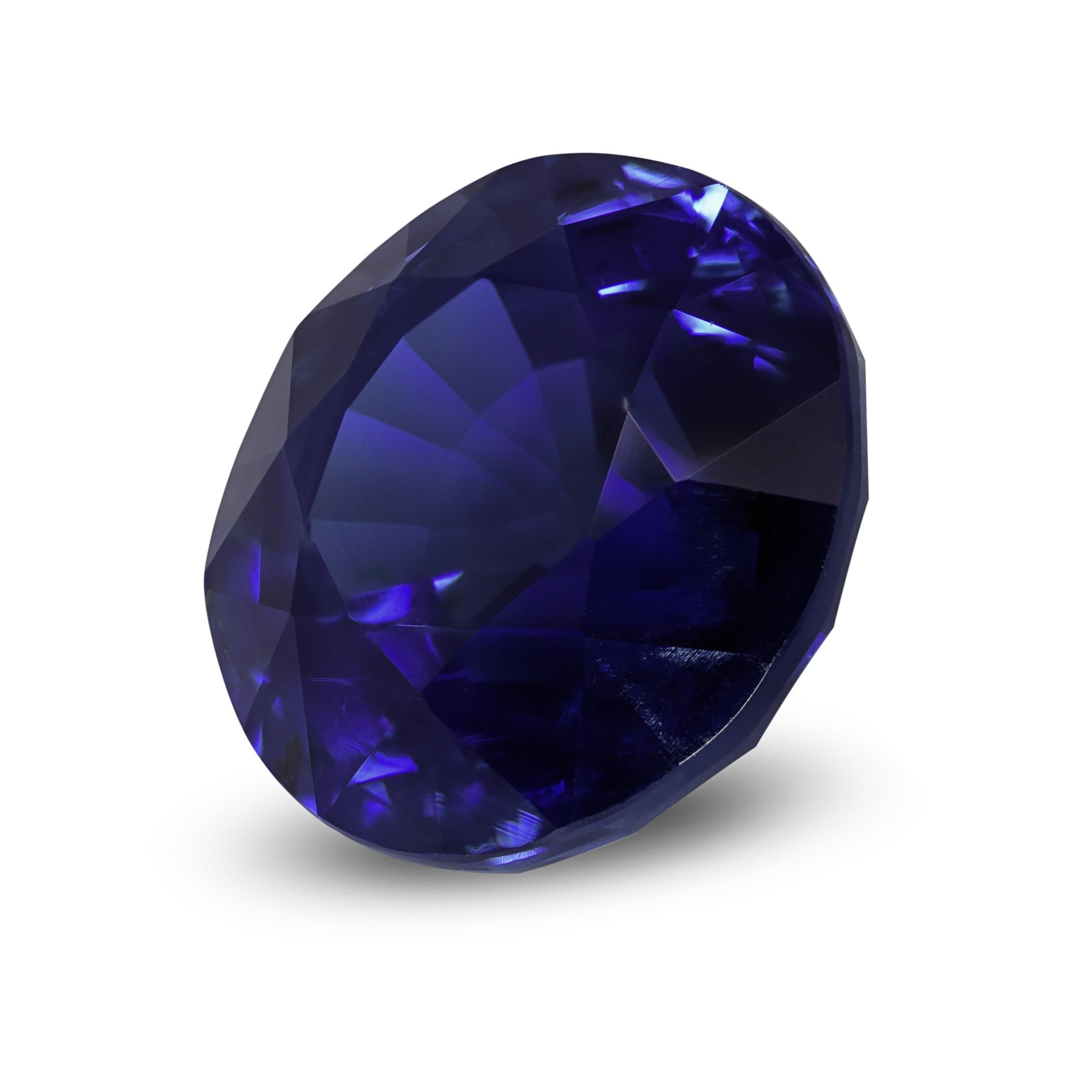Natürlicher Blauer Saphir Edelstein 4.17 Karat mit GIA Bericht / JupiterGem im Zustand „Neu“ im Angebot in Los Angeles, CA