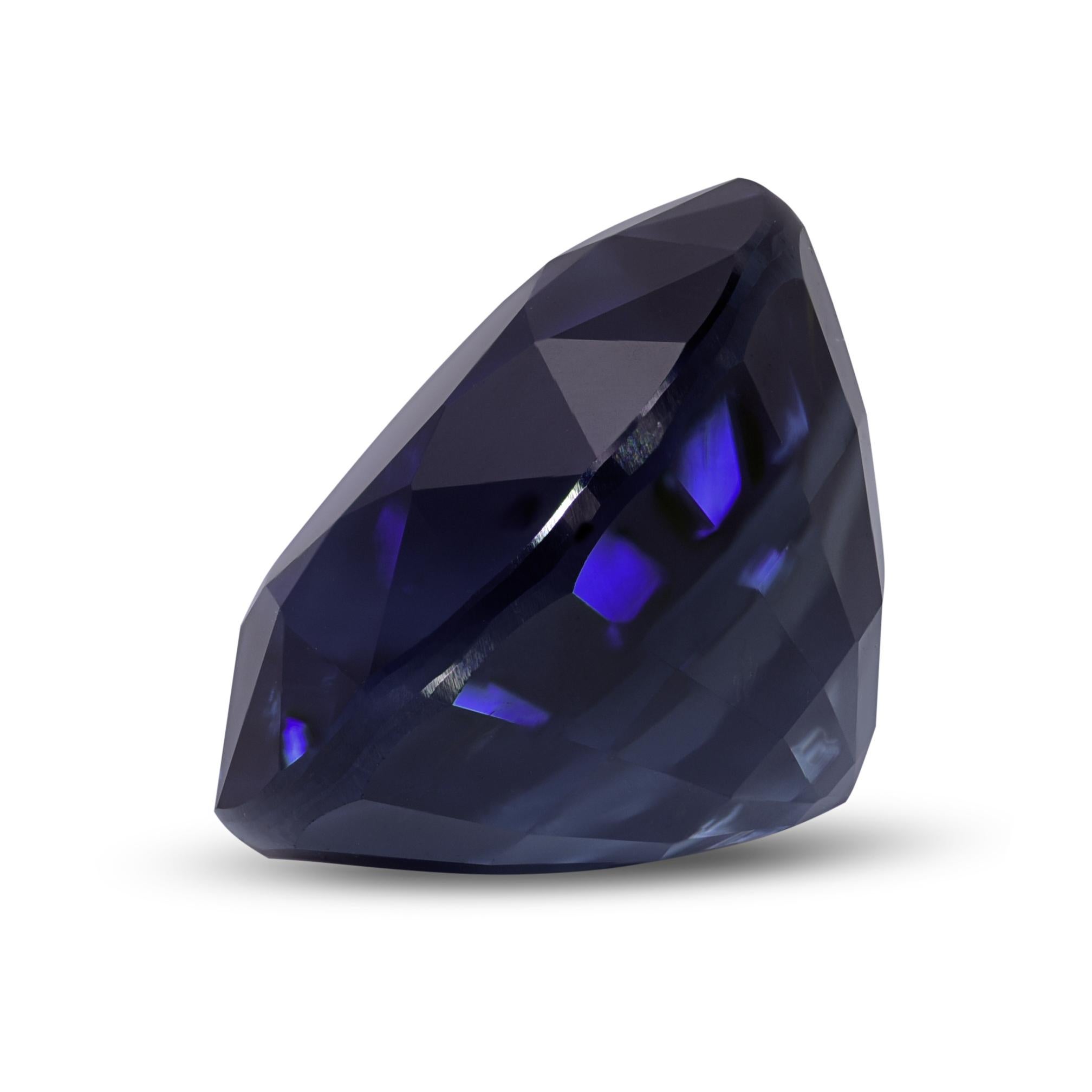 Natürlicher Blauer Saphir Edelstein 4.17 Karat mit GIA Bericht / JupiterGem Damen im Angebot