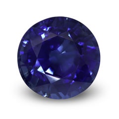 Pierre précieuse saphir bleu naturel 4.17 carats avec rapport GIA / JupiterGem