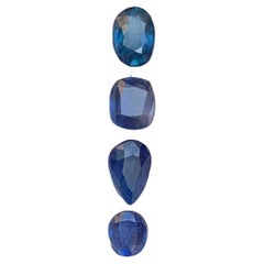 Saphir bleu naturel taille ovale, coussin, poire 2.53 Carat Loose Gemstones Parcel