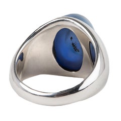 Natural Blue Sapphire Star Ring