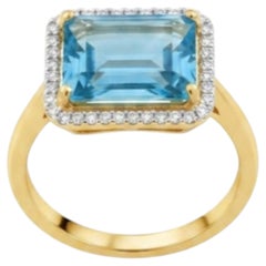 18K Gold Amethyst Halo Ring, 50ct Oval Cut, Designer, India