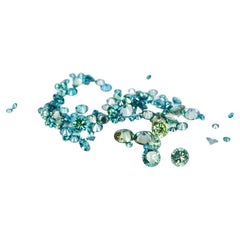 Natural Blue(treated) Diamonds Tennis Bracelet 18k White Gold Approx 2.50 Carat