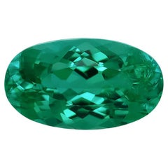 Pierre naturelle en tourmaline Paraiba brésilienne vert bleuté 0,64 carats / Rapport GIA