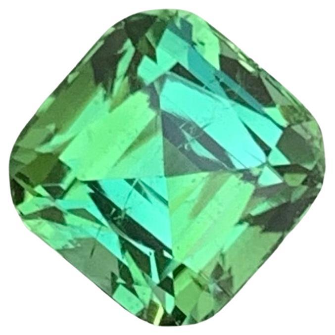 Natural Bluish Green Loose Tourmaline Gem 1.85 Ct Afghan Tourmaline for Jewelry For Sale