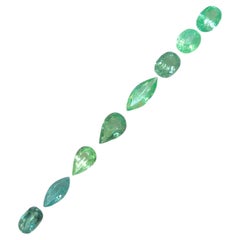 Natural Bluish Green Paraiba Tourmaline 5.95 Ct Oval, Pear Cut Loose Gemstones