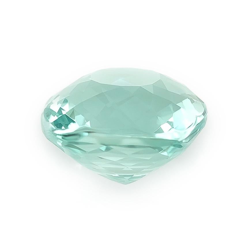 Women's or Men's Natural Bluish Green Paraiba Tourmaline Gemstone 3.25 carats with AGL Report For Sale