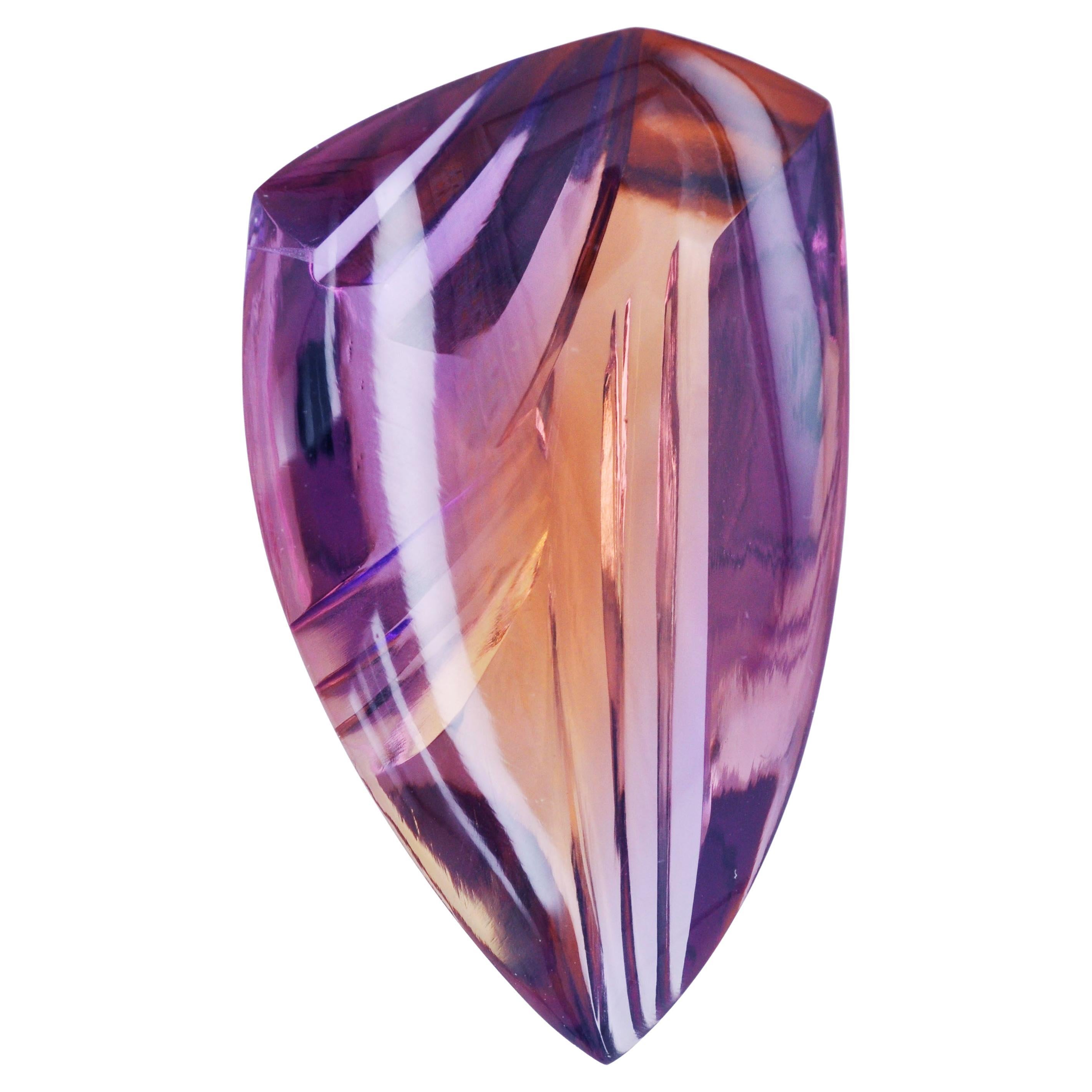 Natural Bolivian Ametrine Fancy Cut Loose Gemstone for Pendant Brooch