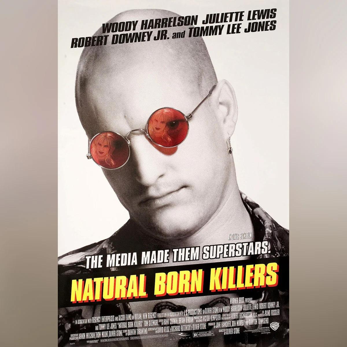 Nature Born Killers (1994)
Foglio unico originale (27 X 40 pollici)

Woody Harrelson e Juliette Lewis sono due giovani e attraenti serial killer che diventano beniamini dei tabloid televisivi, grazie a una stampa sensazionalistica guidata da Robert