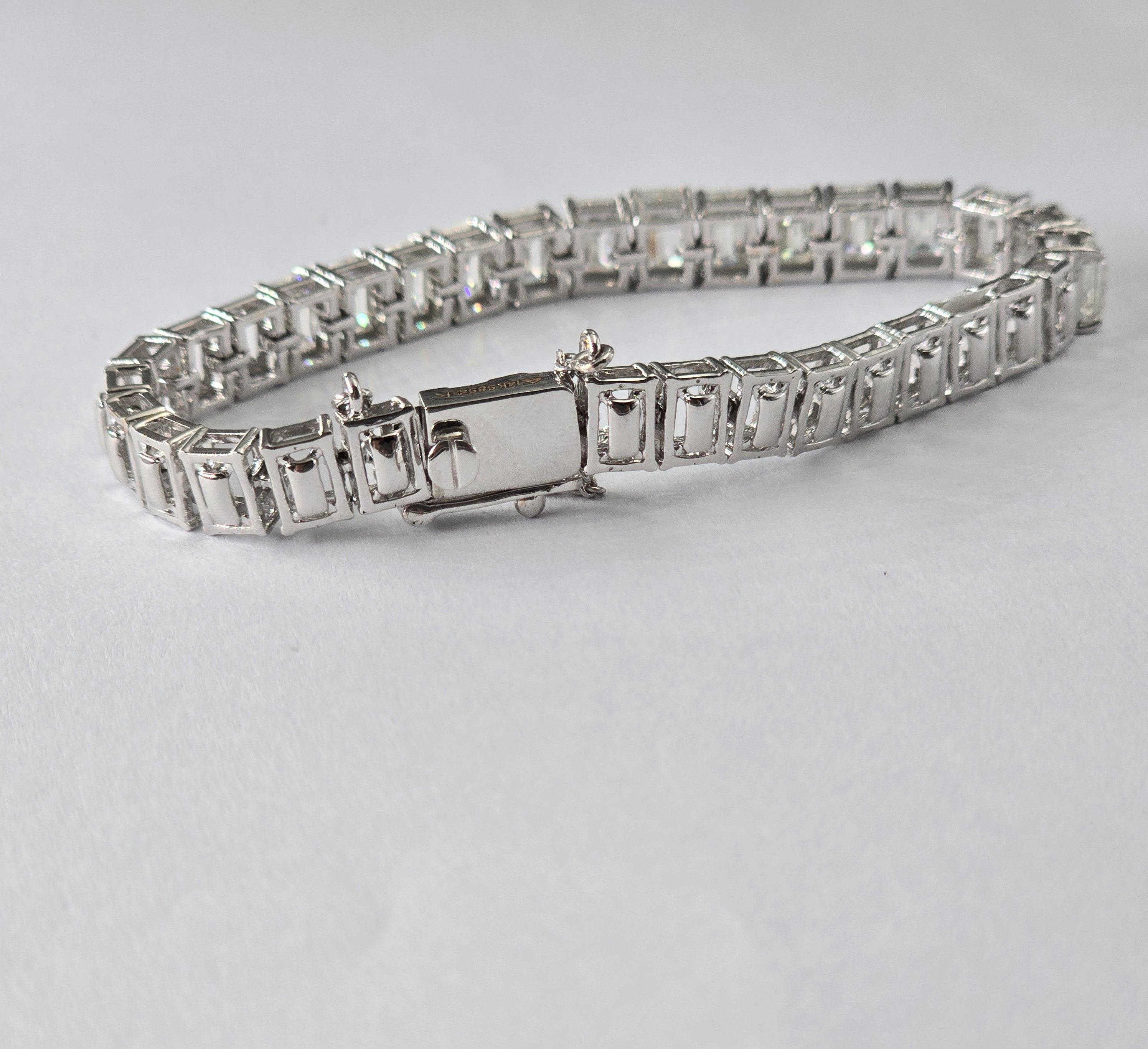Bracelet en or 14k avec diamants naturels Pour femmes en vente