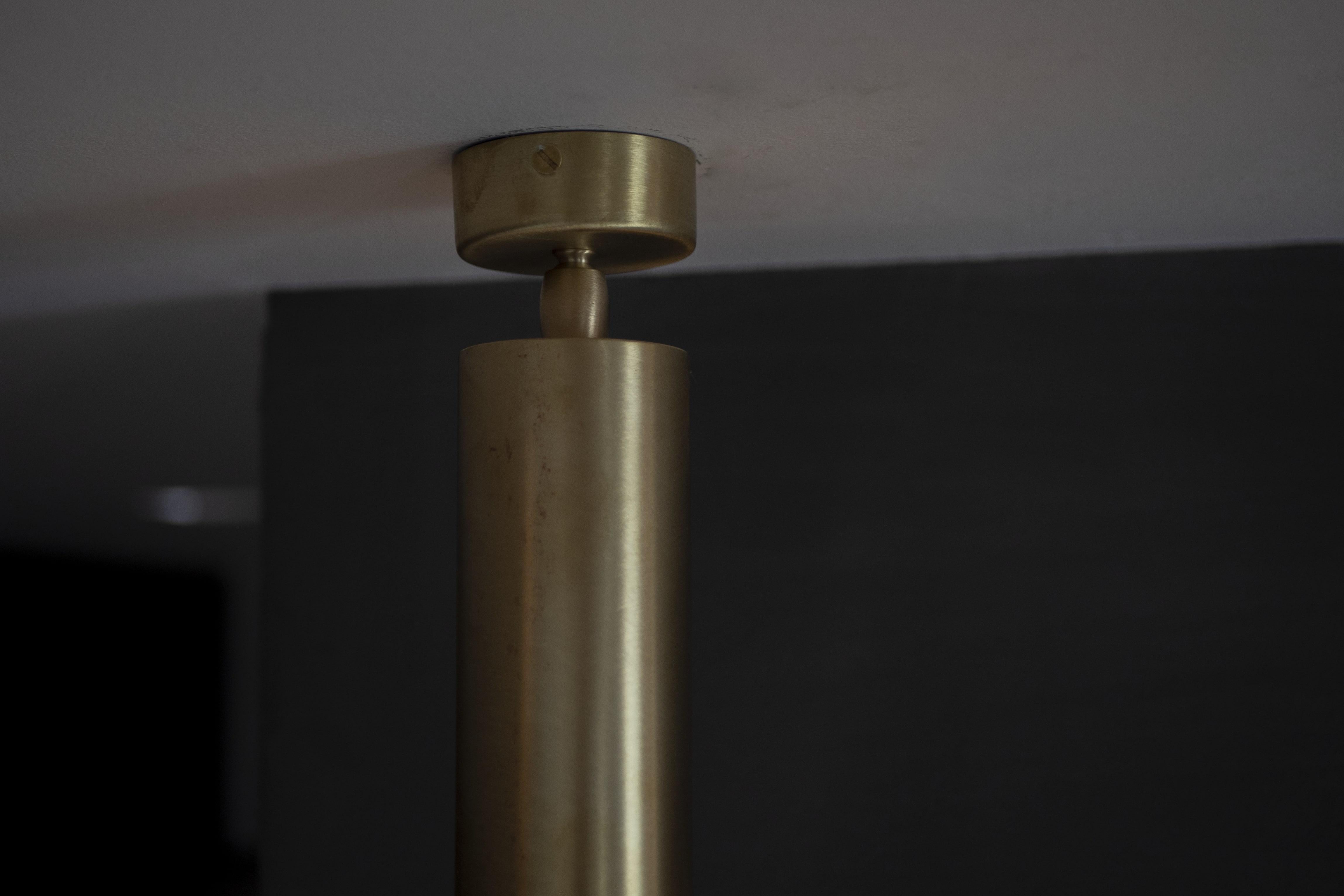 Natural Brass Contemporary-Modern Ceiling Light Handcrafted in Italy by 247lab For Sale 2
