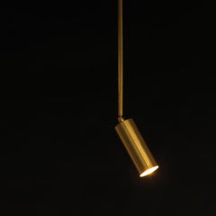 Plafón Contemporáneo-Moderno de Latón Natural Hecho a Mano en Italia