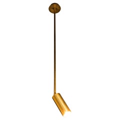 Plafón Contemporáneo-Moderno de Latón Natural Hecho a Mano en Italia