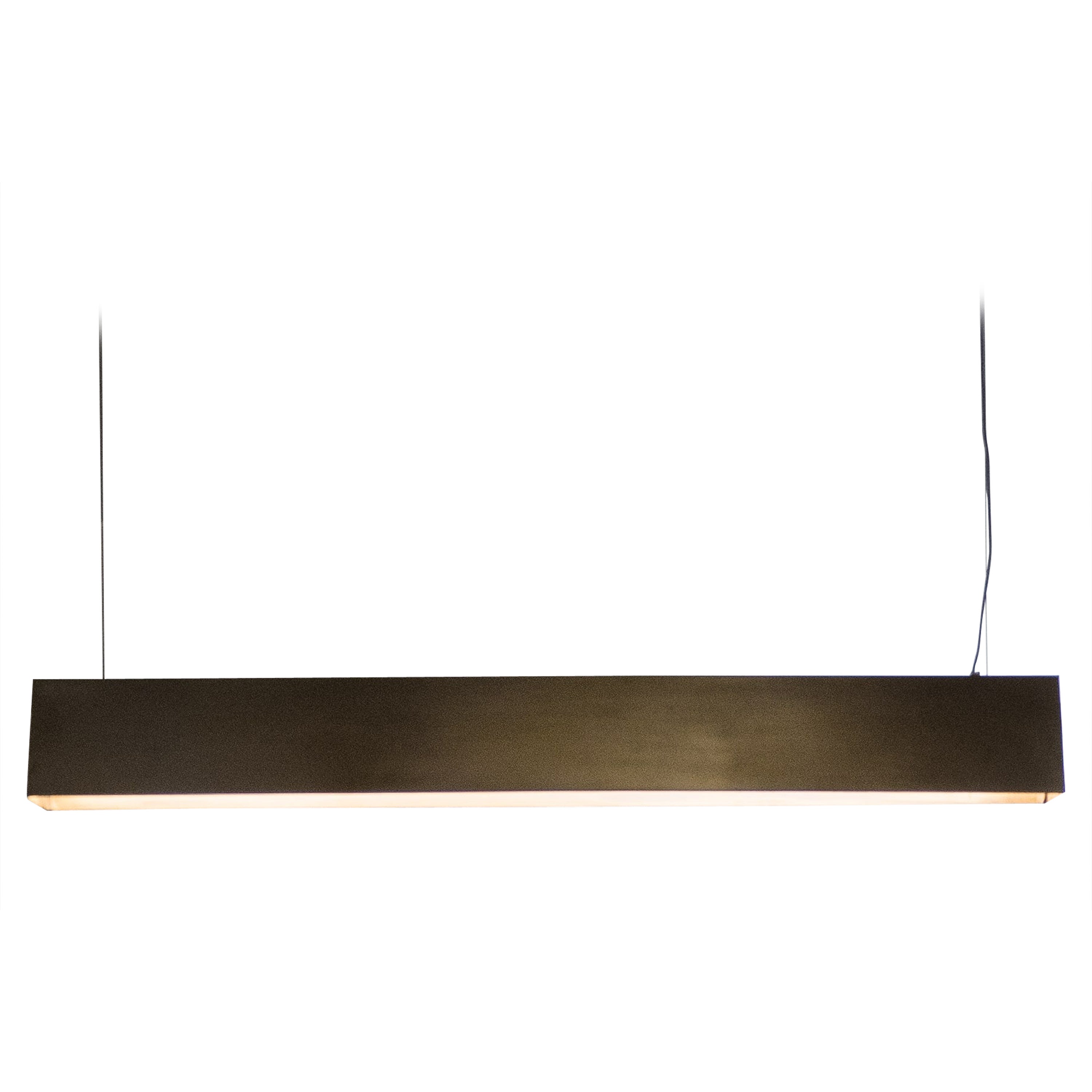 Lámpara colgante decorativa contemporánea-moderna de latón natural hecha a mano en Italia