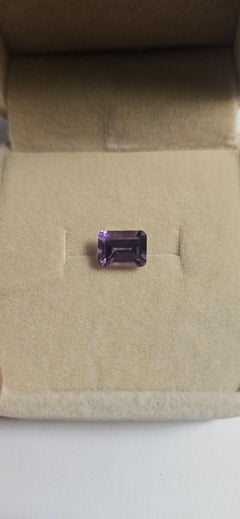 Natural Brazil Amethyst 1.4 ct Emerald Cut Gemstone Brazil 8X6