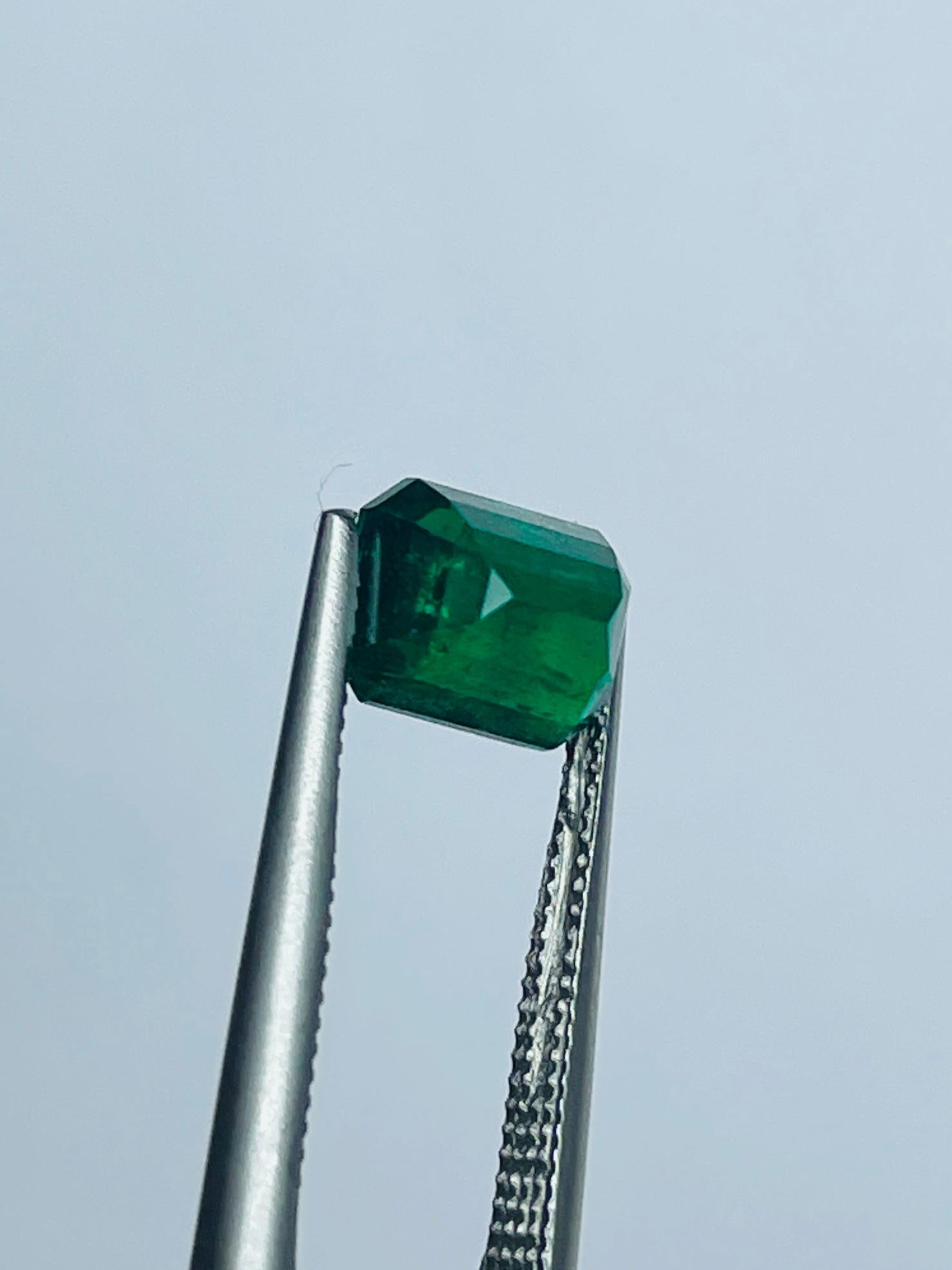 GRS Seltener Phajshir Afghanistan Smaragd 1,18ct Vivid Grün Saubere Kollektion für Damen oder Herren im Angebot