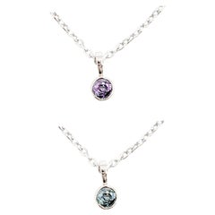 Natural Brazilian Alexandrite Pendant White Gold