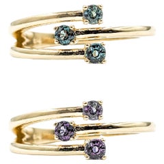 Natural Brazilian Alexandrite Ring Yellow Gold