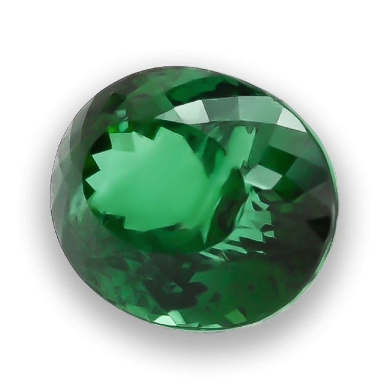 Natürlicher brasilianischer grüner Paraiba Turmalin Edelstein 3,24 Karat mit GIA Bericht im Zustand „Neu“ in Los Angeles, CA