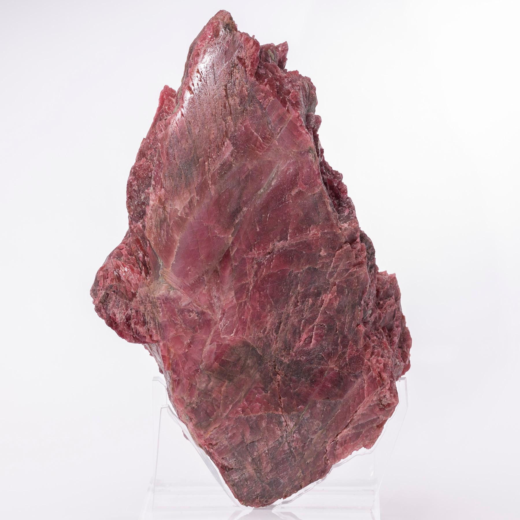 Mexican Natural Brazilian Rhodonite Specimen on a Custom Acrylic Base