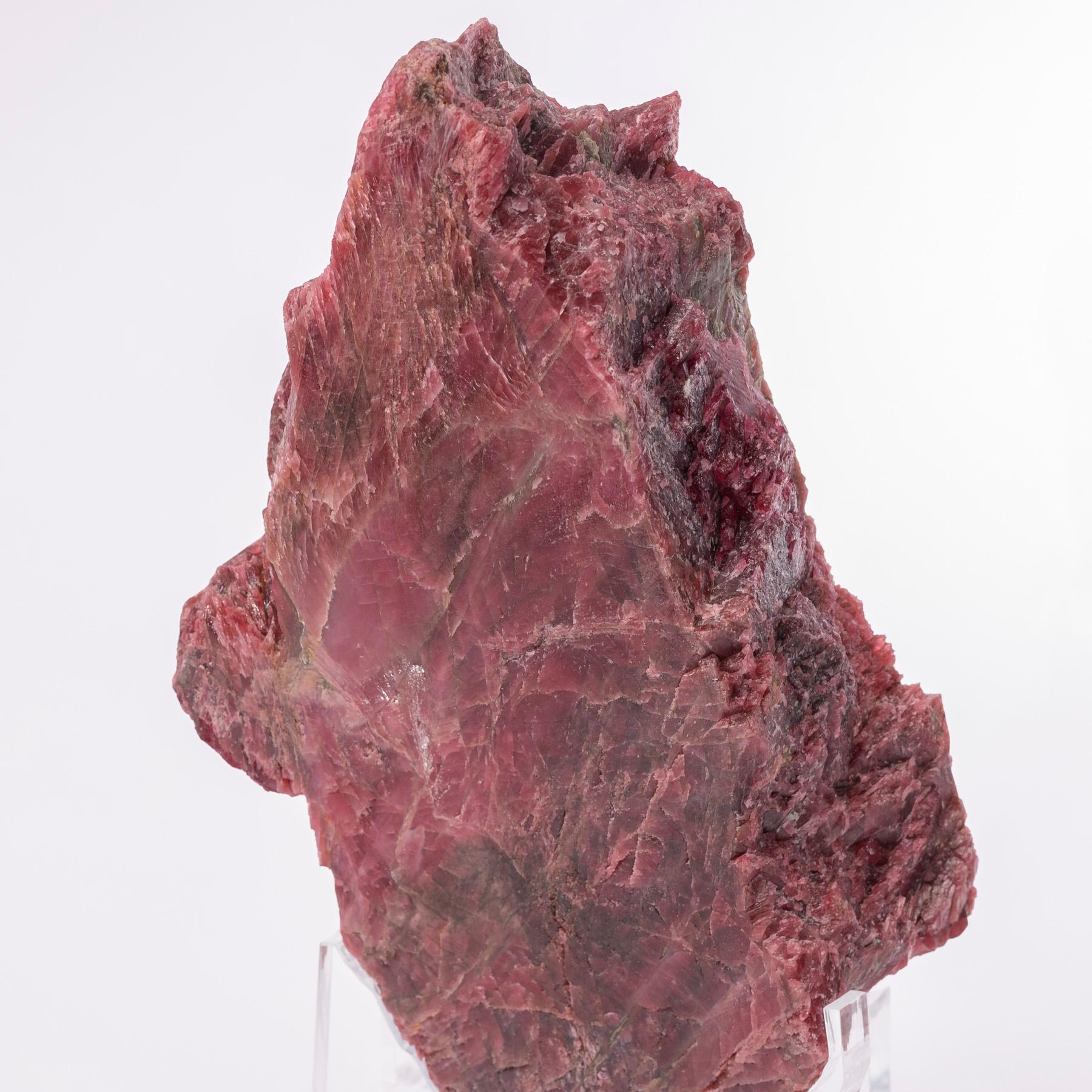 Natural Brazilian Rhodonite Specimen on a Custom Acrylic Base 1