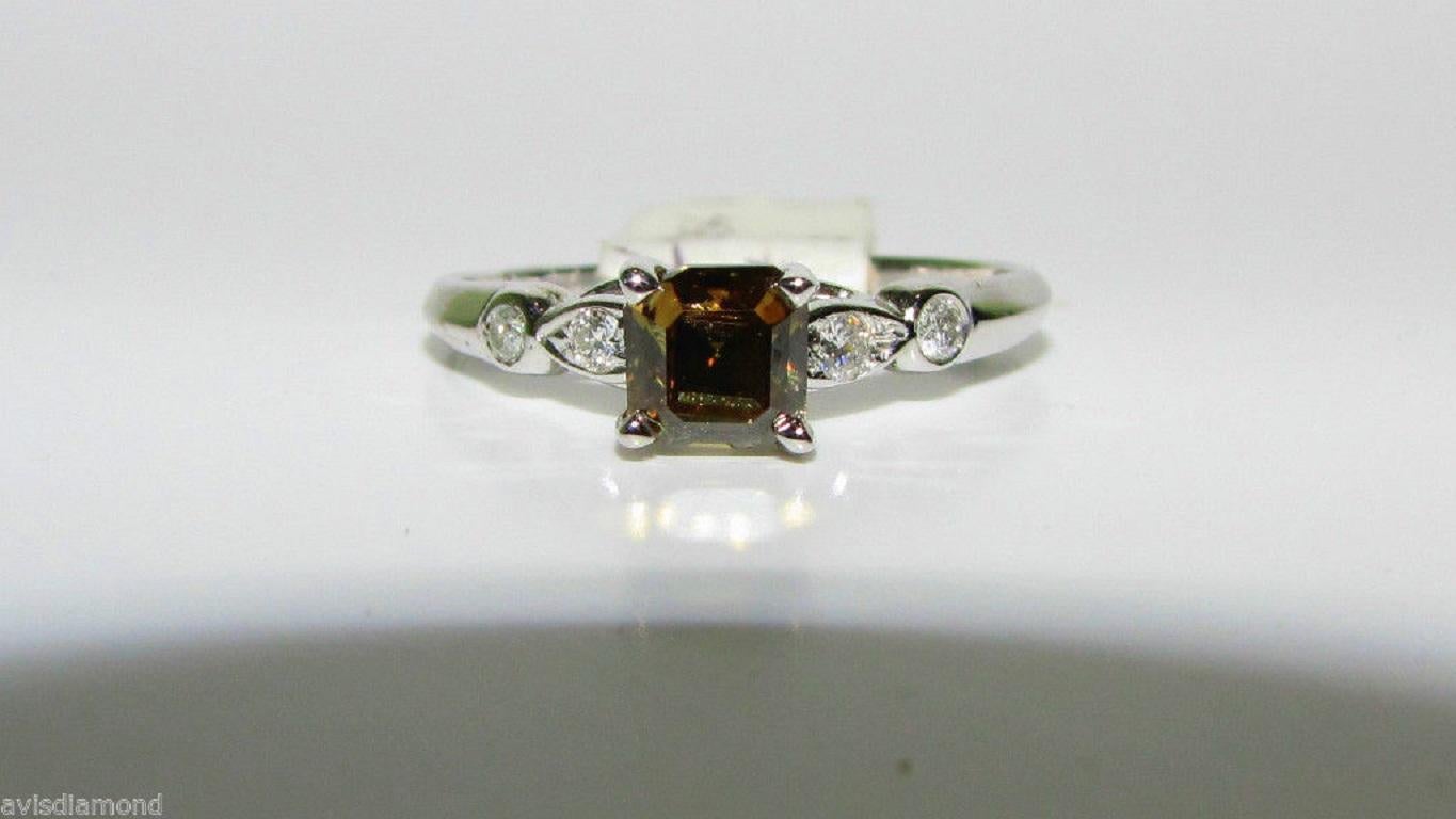 Natural Brown Color Diamond Ring Newtique In New Condition For Sale In New York, NY