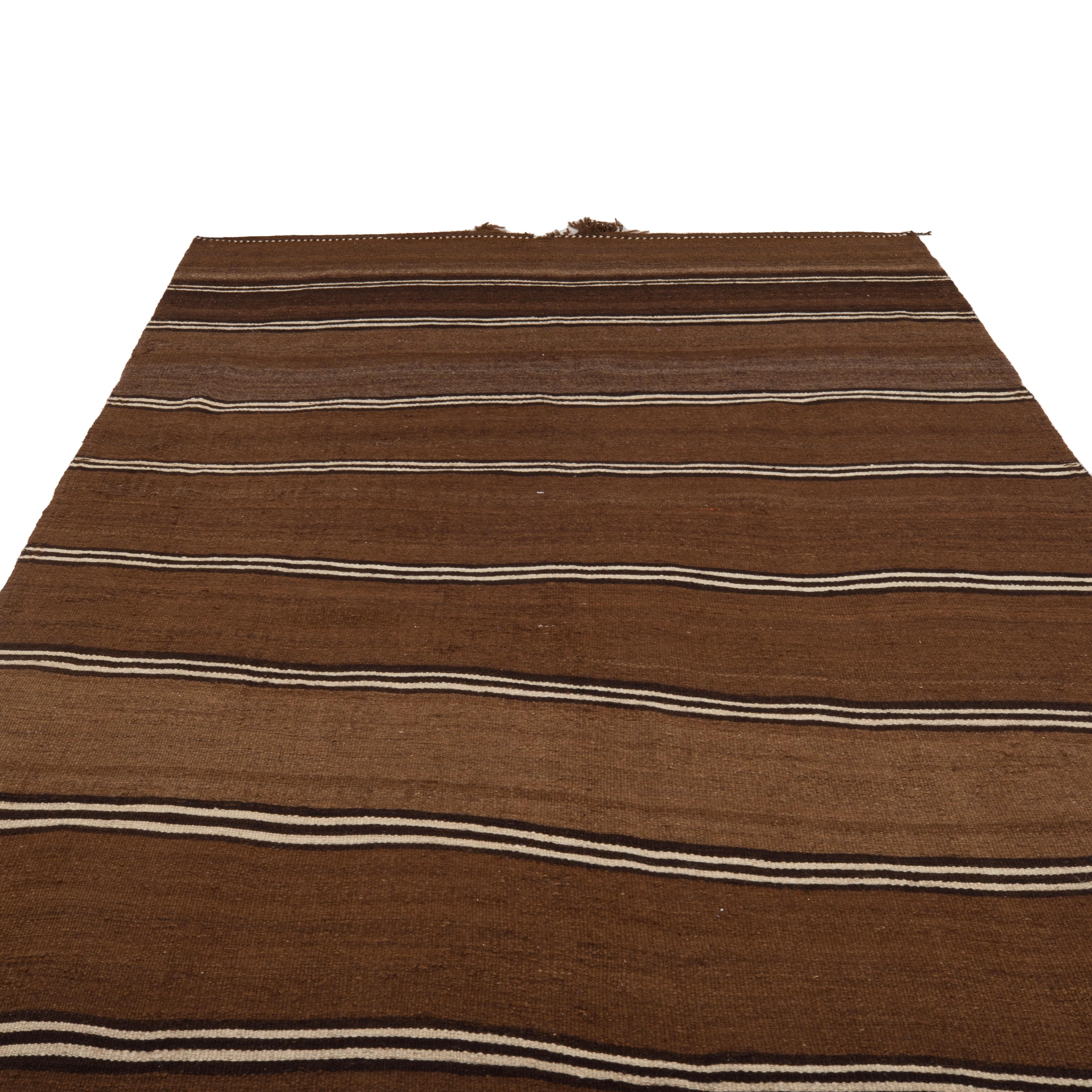 Wool Natural Brown Eastern Anatolian kilim, 1st half 20th c. For Sale