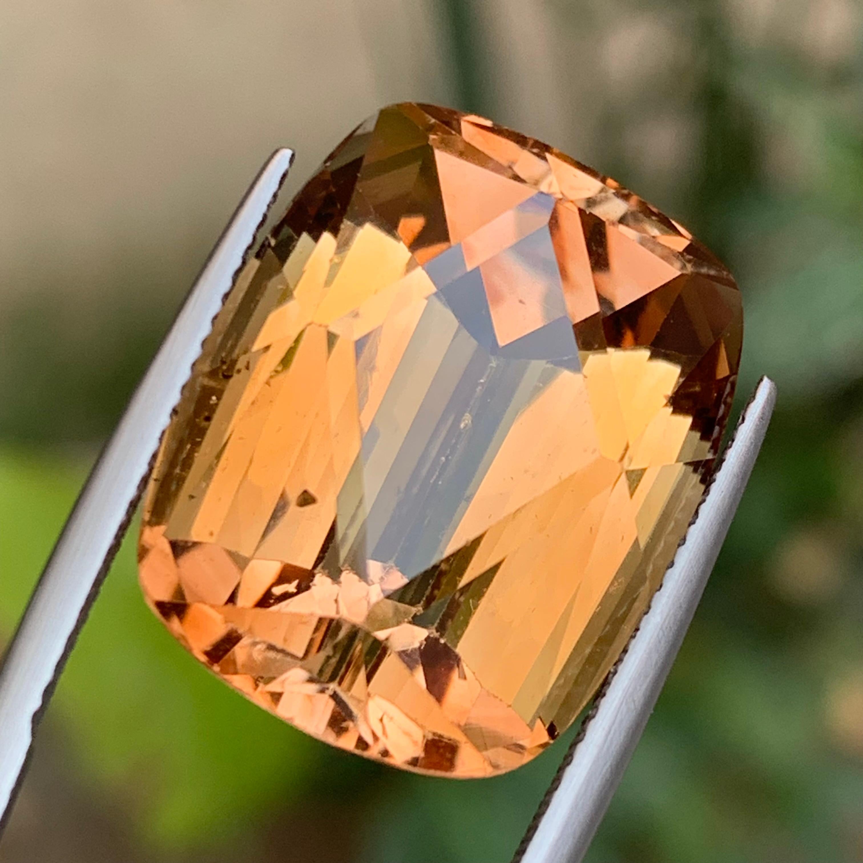 Topacio marrón natural 39.95 qt gema suelta talla cojín - gran piedra de colección en venta 1