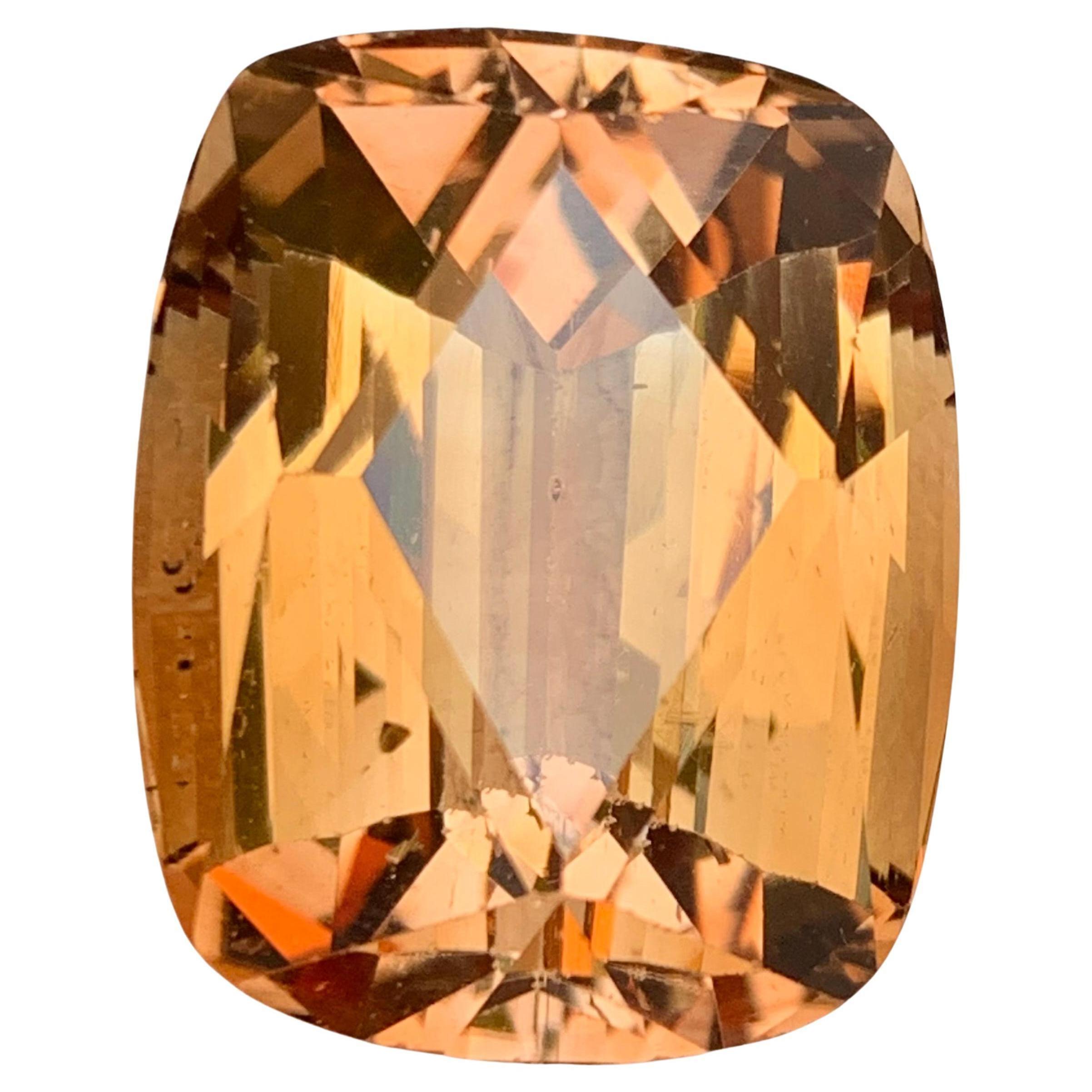 Topacio marrón natural 39.95 qt gema suelta talla cojín - gran piedra de colección en venta