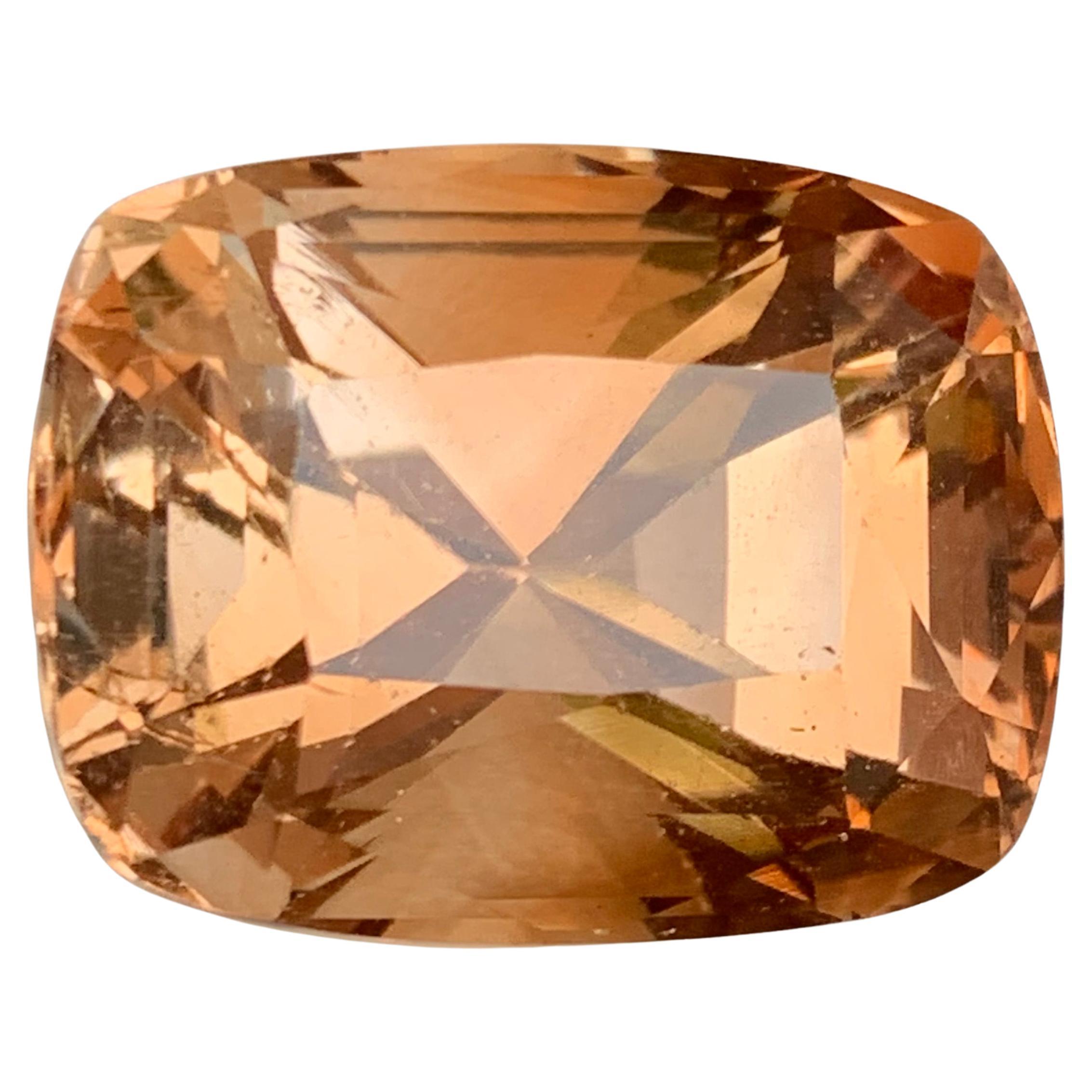 Topacio marrón natural 54,56 qt gema suelta talla cojín - gran piedra de colección