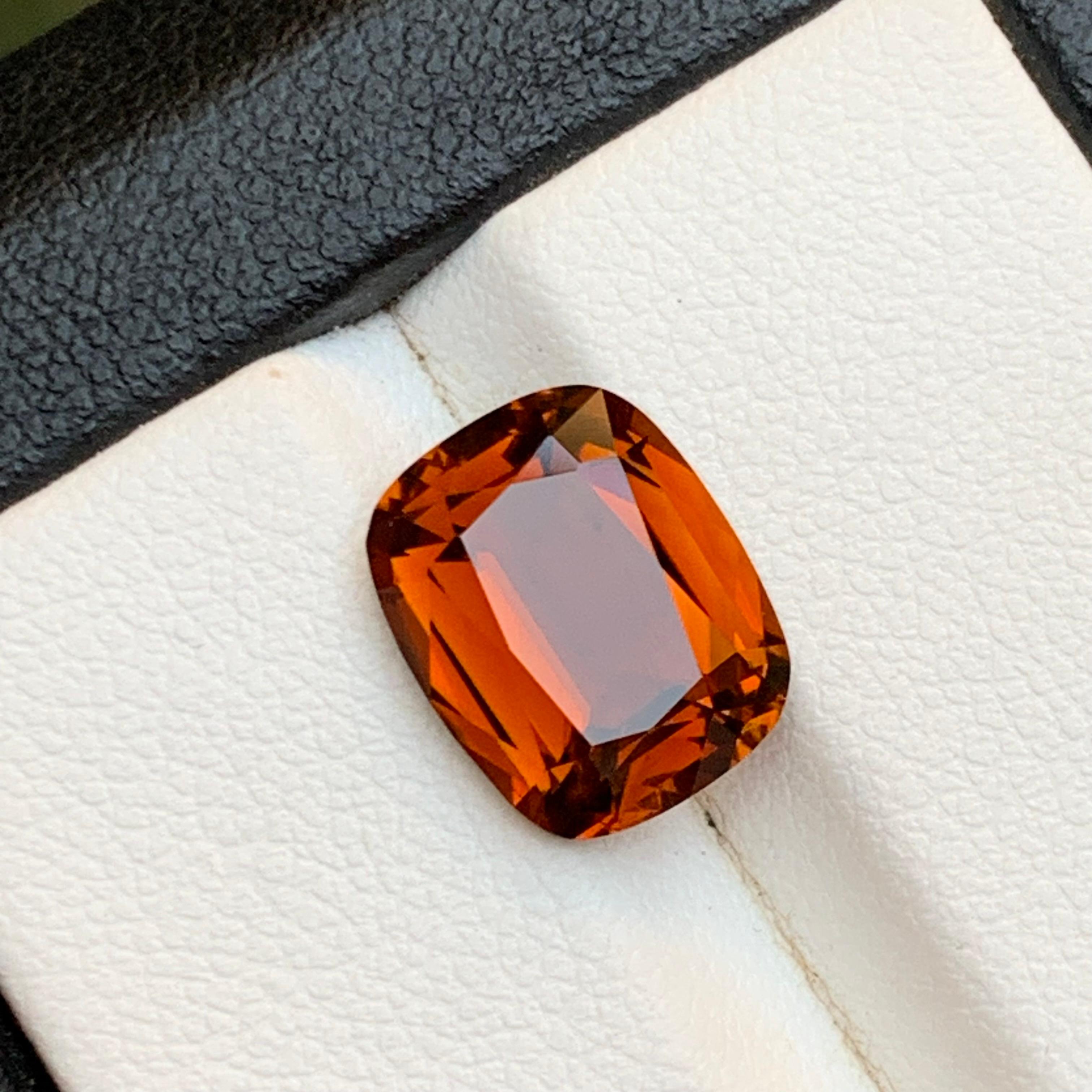 Turmalina marrón natural de 3,91 quilates talla cojín Piedra suelta para joyería Anillo en venta 7