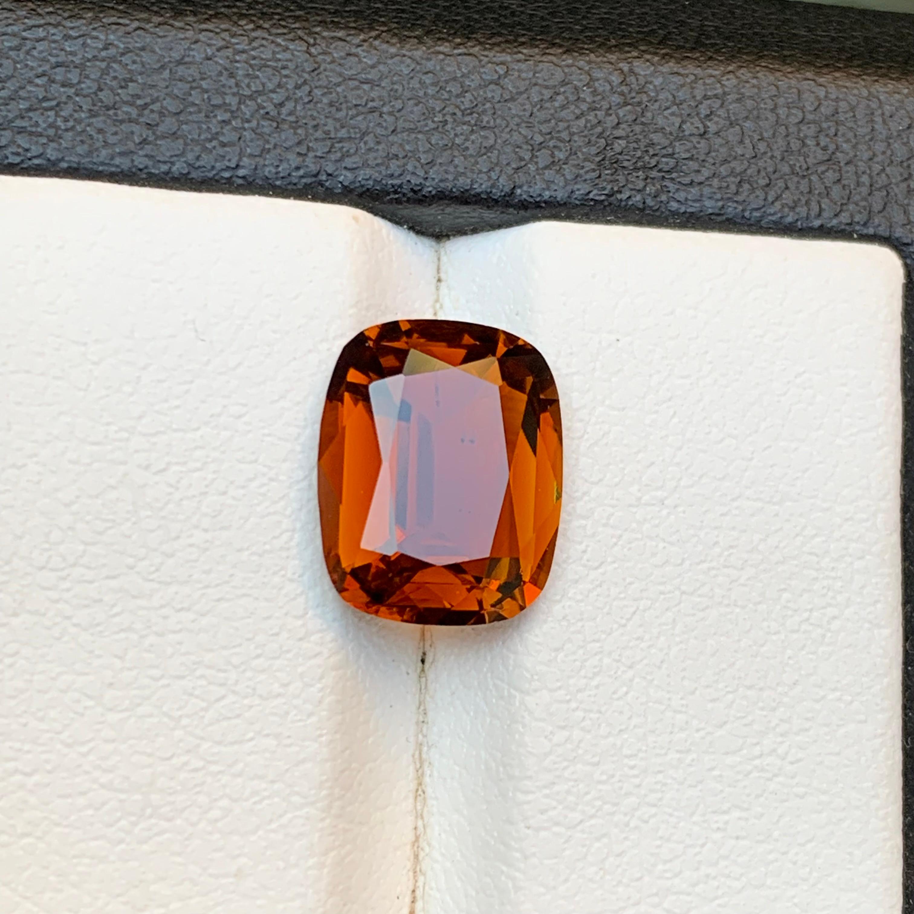 Turmalina marrón natural de 3,91 quilates talla cojín Piedra suelta para joyería Anillo Corte cojín en venta