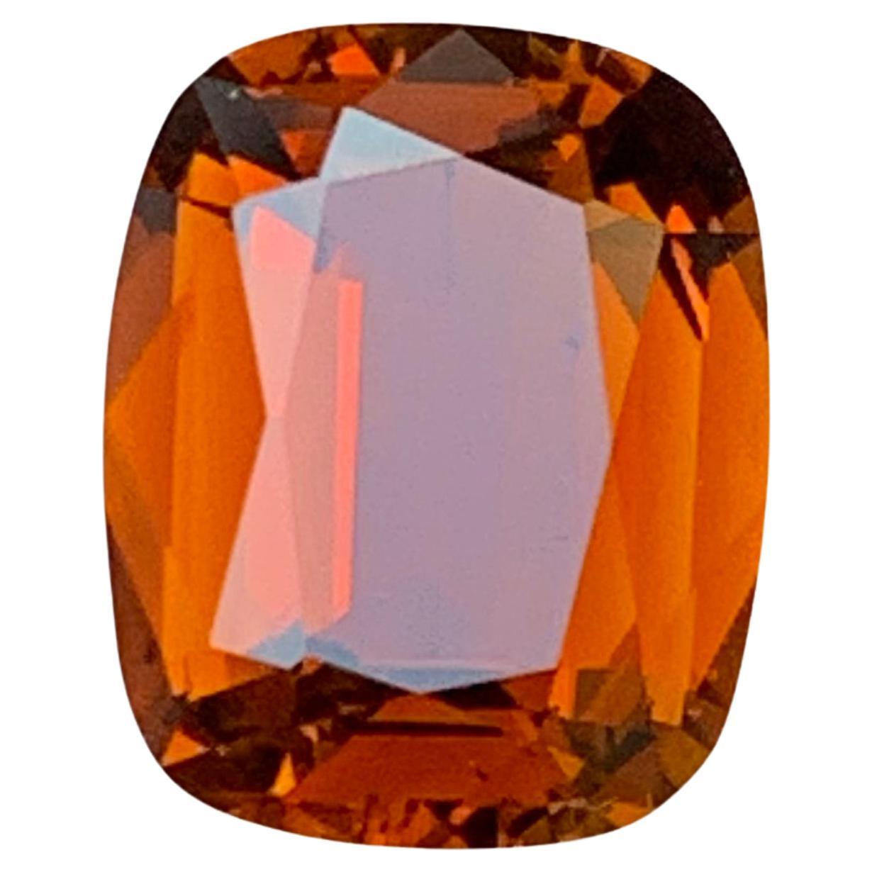 Turmalina marrón natural de 3,91 quilates talla cojín Piedra suelta para joyería Anillo