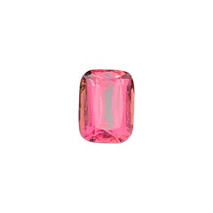 Natural Bubble Gum Pink Tourmaline Cushion Cut Faceted Gemstone for Jewellery