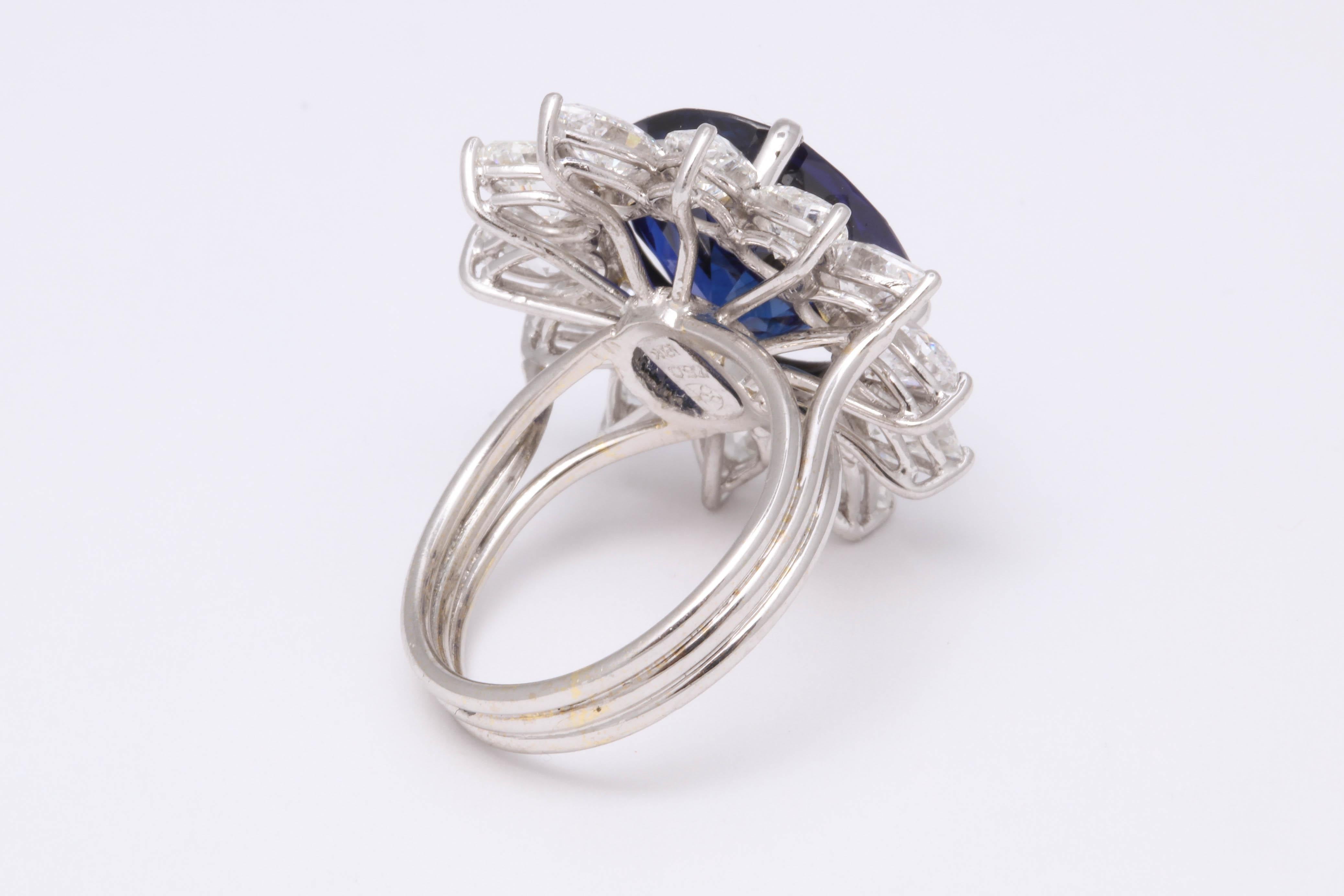 Natural Burma No Heat Blue Sapphire Ring 1