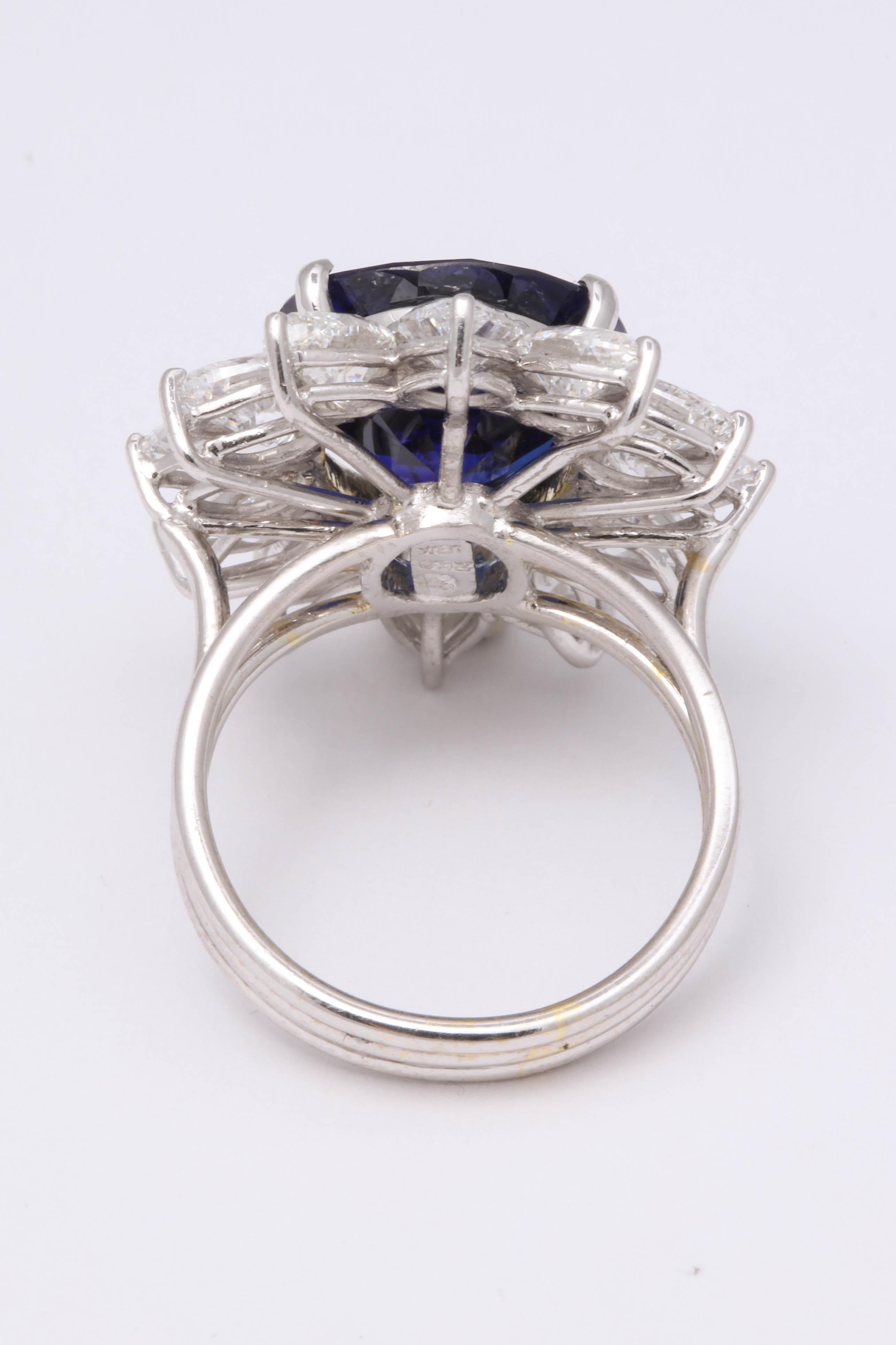 Natural Burma No Heat Blue Sapphire Ring 2