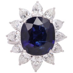 Natural Burma No Heat Blue Sapphire Ring