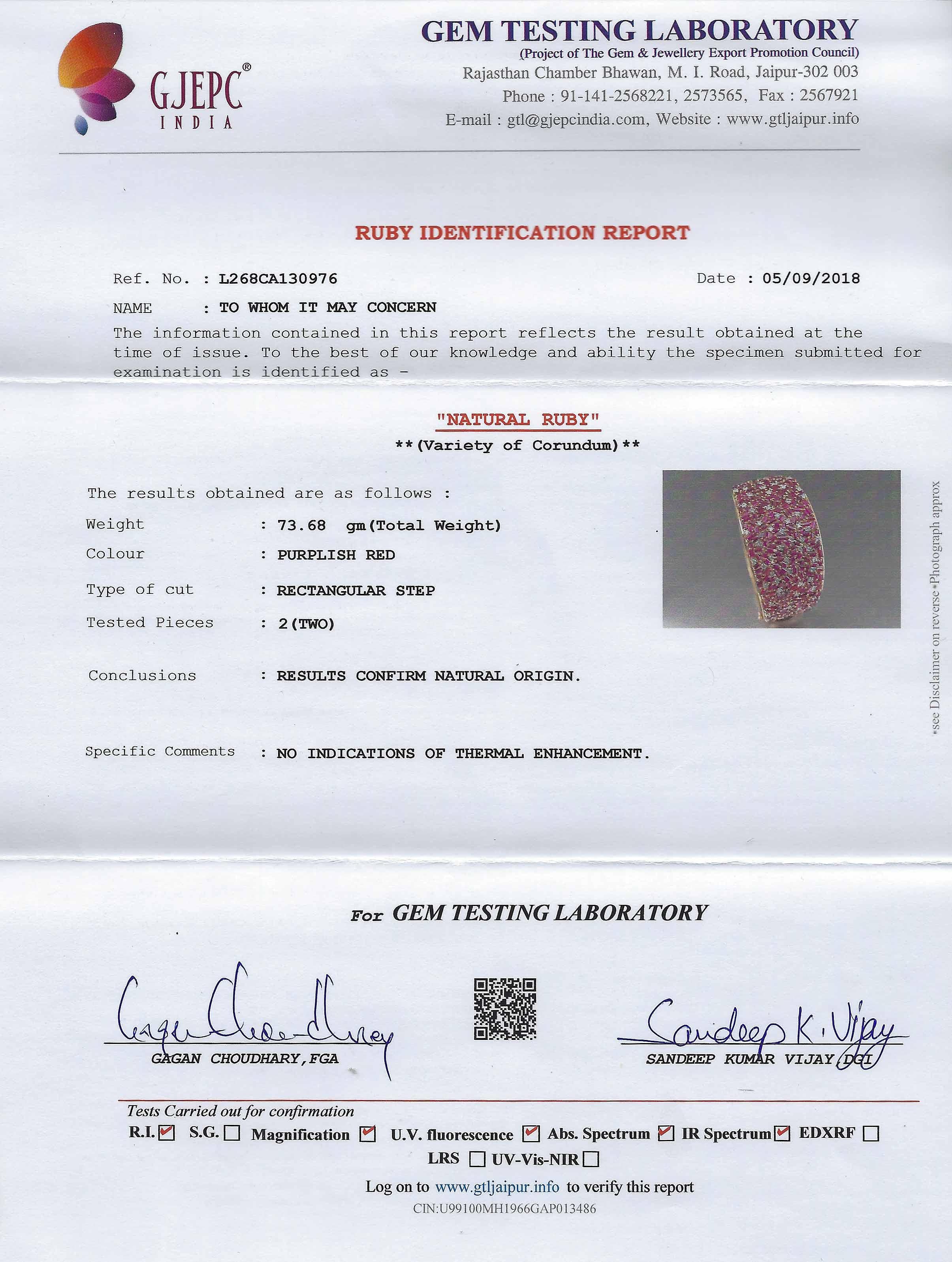 Natural Burma Ruby Diamond Cuff Bracelet Certified Unheated Burmese Rose Gold 2