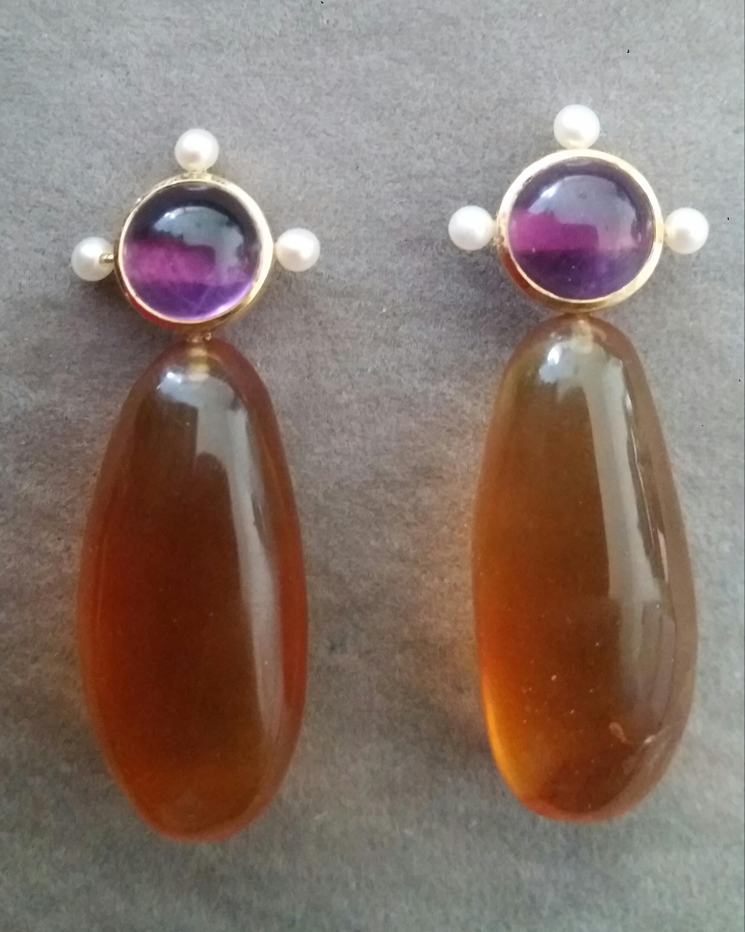 burmese pearl drop earrings