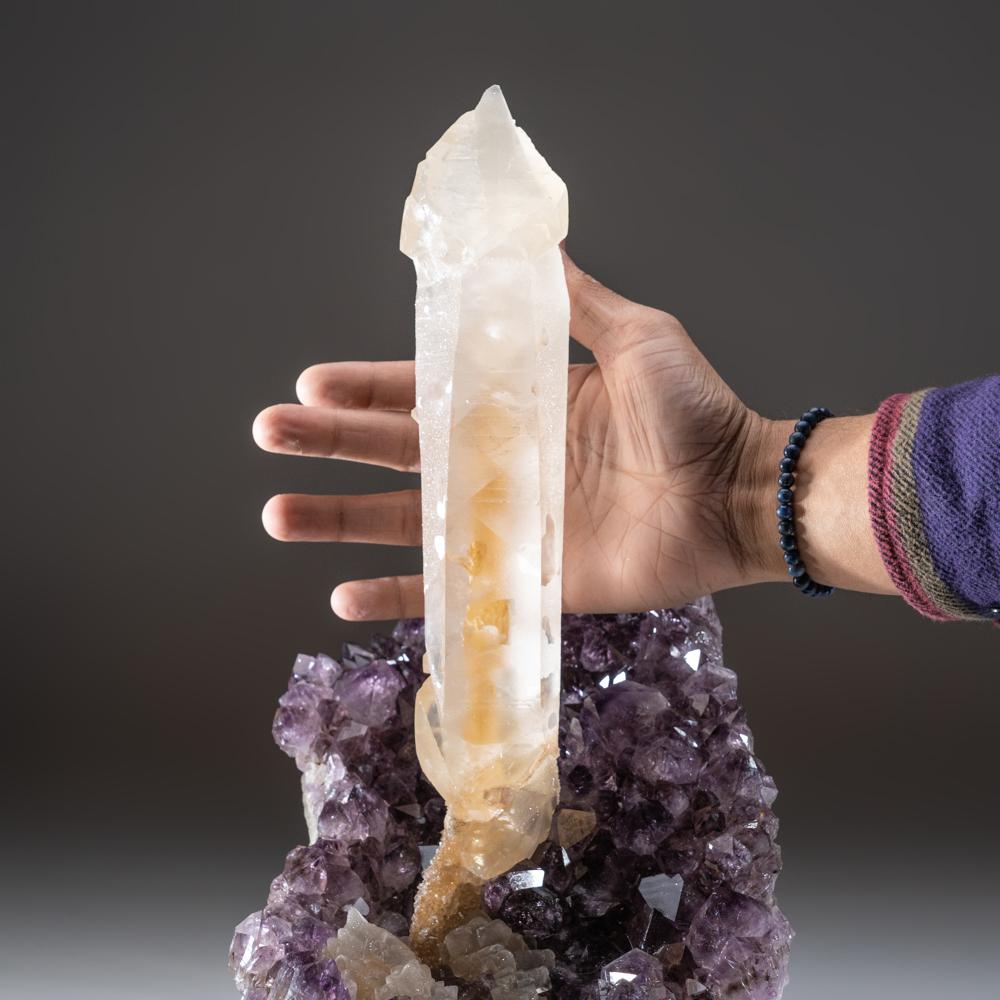 Uruguayano Ametista Cluster Geode Cristallo di Calcite  dall'Uruguay (11