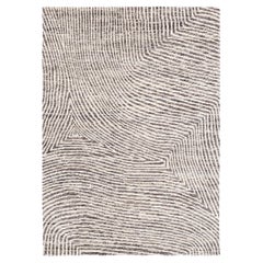 Organic Modern Natural White and Grey Neutral Area Rug Cameroon by Joseph Carini