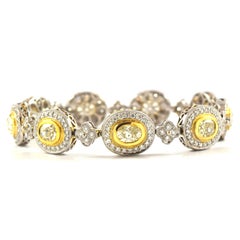 Natural Canary Yellow Diamonds Bracelet