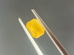 Natural Canary Yellow Sapphire, Loose Gemstone for Jewelry Making, 1.34 Ct