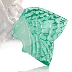 Esmeralda tallada natural sin aceite Diosa griega Psique