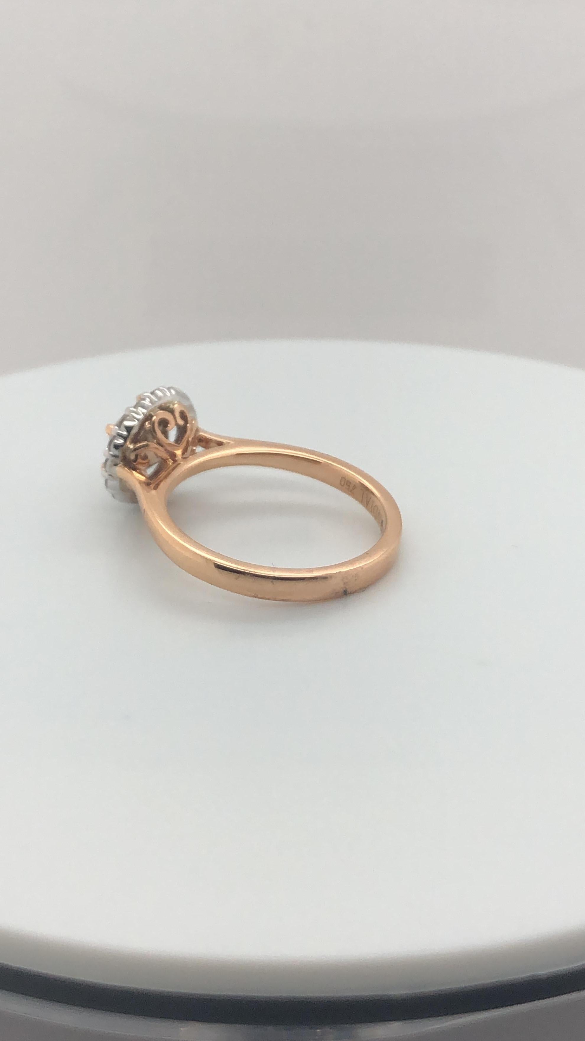 Women's Natural Certified Brilliant Cut 1.45 Carat Argyle Cognac Diamond Engagement Ring For Sale