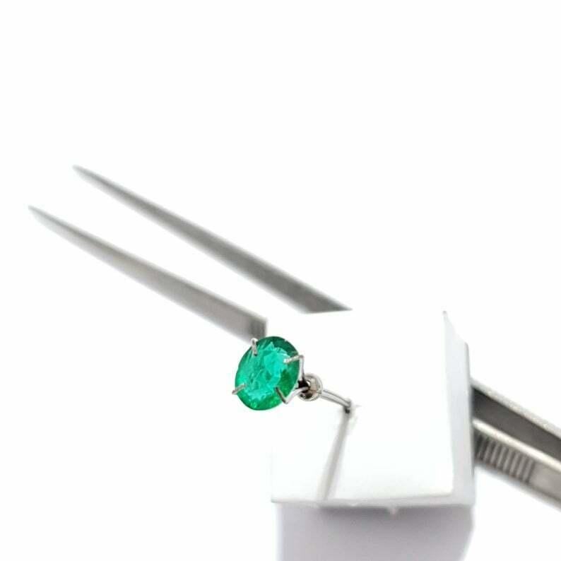 Natural Certified Sandawana Emerald Oval Cut 1.30 Cts Oval Loose Emerald. For Sale 5