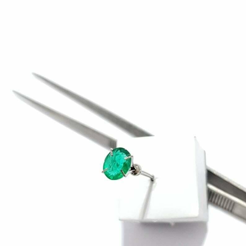 Natural Certified Sandawana Emerald Oval Cut 1.30 Cts Oval Loose Emerald. For Sale 4