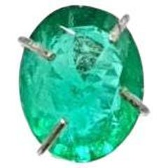 Natural Certified Sandawana Emerald Oval Cut 1.30 Cts Oval Loose Emerald.