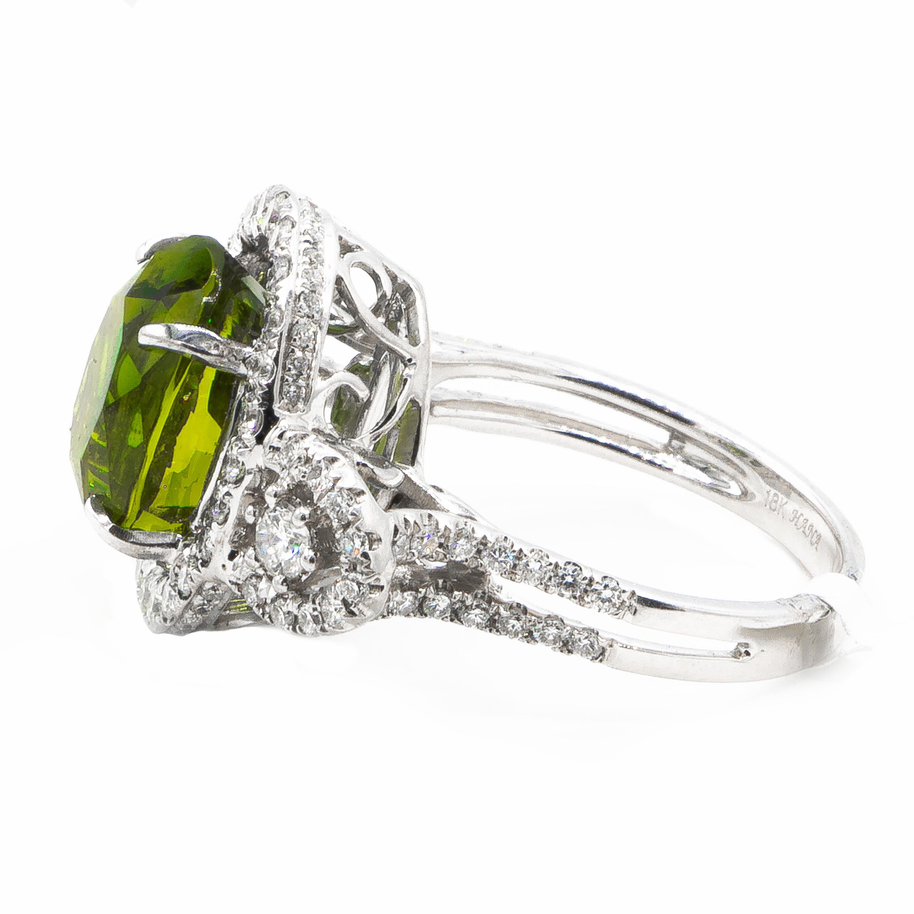 green alexandrite ring