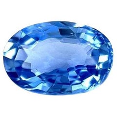 Natural Ceylon Blue Sapphire 0.57ct Oval Cut Loose Gem VVS Sri Lankan